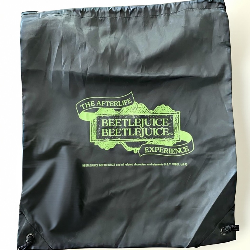 Hollywood Beetlejuice Experience  
(Limited Edition) Black Drawstring Backpack